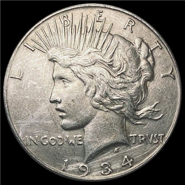 1934 Silver Peace Dollar LIGHTLY CIRCULATED