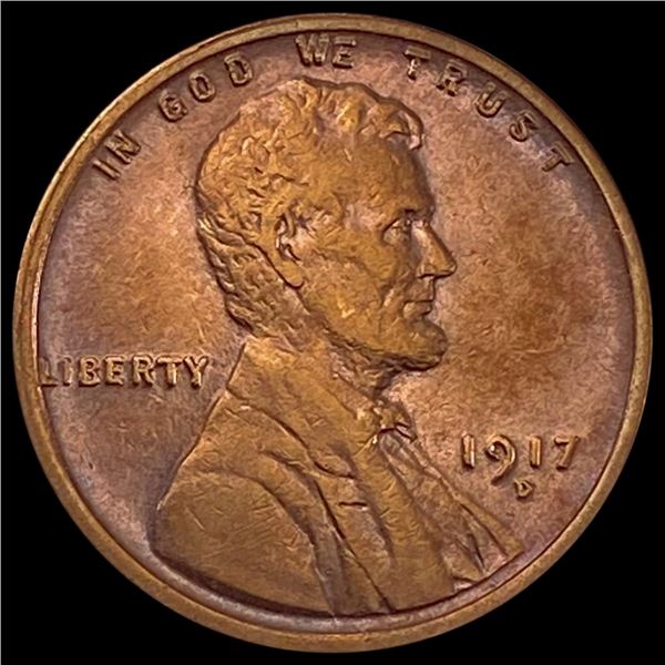 1917-D Wheat Cent CLOSELY UNCIRCULATED