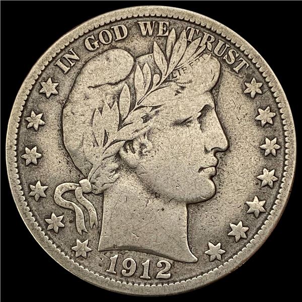 1912-S Barber Half Dollar NICELY CIRCULATED NICELY CIRCULATED