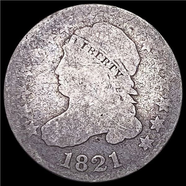 1821 Capped Bust Dime NICELY CIRCULATED NICELY CIRCULATED