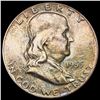 Image 1 : 1955 Franklin Half Dollar CHOICE BU CHOICE BU