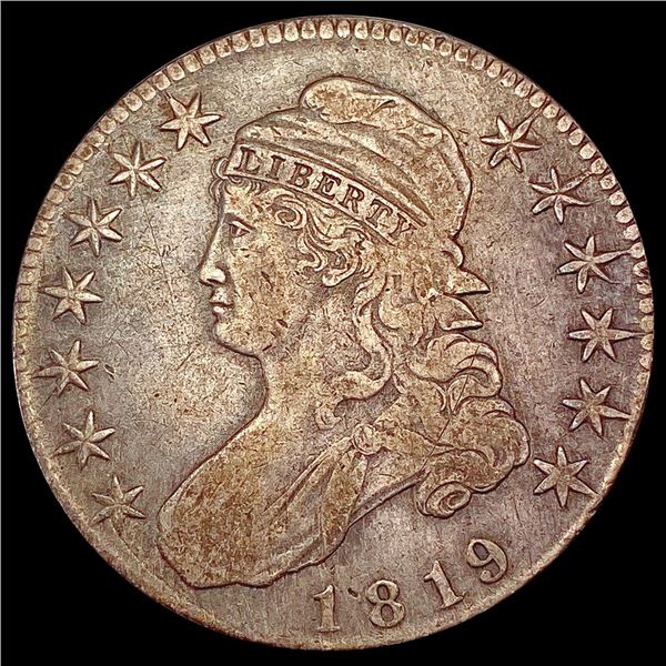 1819 Capped Bust Half Dollar LIGHTLY CIRCULATED