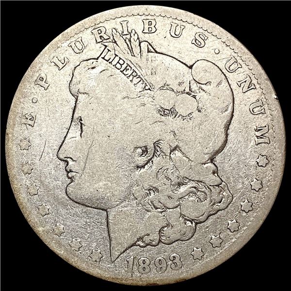 1893-CC Morgan Silver Dollar NICELY CIRCULATED