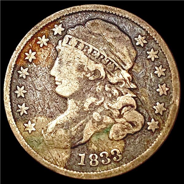 1833 Capped Bust Dime NICELY CIRCULATED