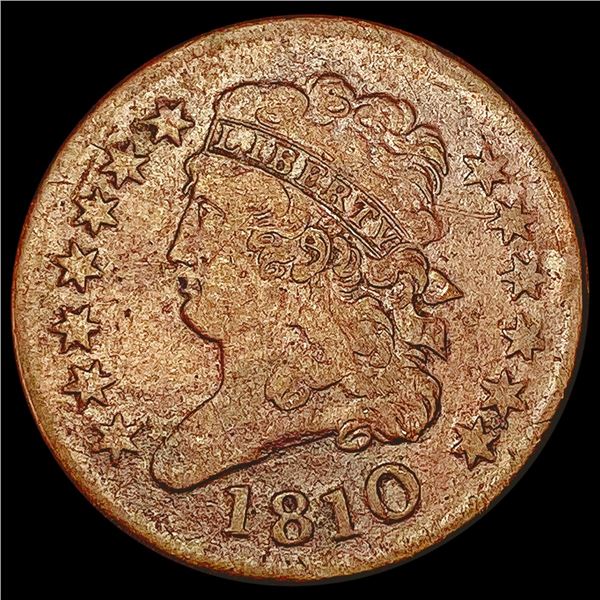 1810 Classic Head Half Cent LIGHTLY CIRCULATED