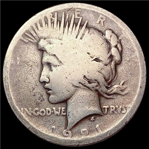 1921 Silver Peace Dollar LIGHTLY CIRCULATED