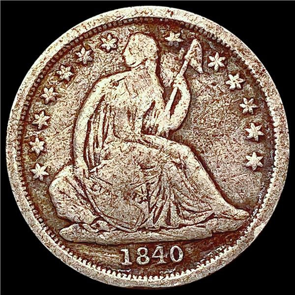 1840-O Seated Liberty Dime LIGHTLY CIRCULATED