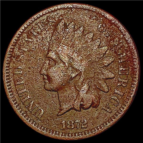 1872 Indian Head Cent LIGHTLY CIRCULATED