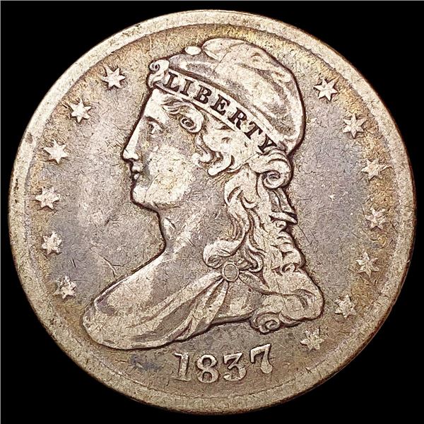 1837 Capped Bust Half Dollar NICELY CIRCULATED