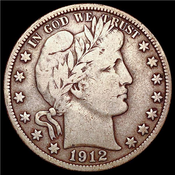 1912-D Barber Half Dollar LIGHTLY CIRCULATED