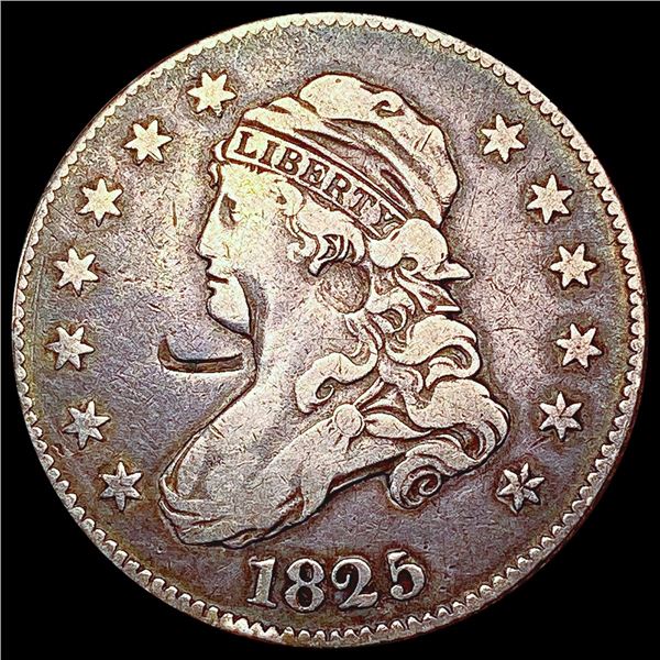1825 Capped Bust Quarter NICELY CIRCULATED