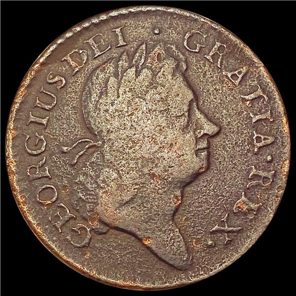 1723 Wood's Hibernia Token NICELY CIRCULATED
