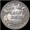 Image 2 : 1858/58 Inv. Dt. Seated Liberty Half Dime CHOICE AU