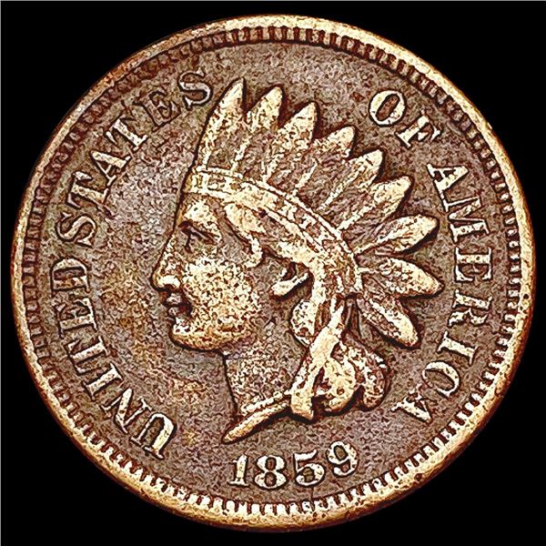 1859 Indian Head Cent LIGHTLY CIRCULATED