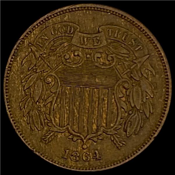 1864 Two-Cent Piece CLOSELY UNCIRCULATED CLOSELY UNCIRCULATED