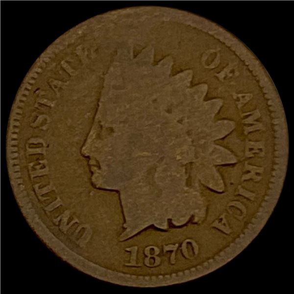 1870 Indian Head Cent NICELY CIRCULATED NICELY CIRCULATED
