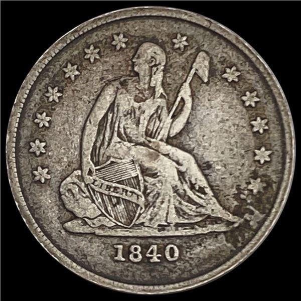 1840-O Seated Liberty Quarter NICELY CIRCULATED NICELY CIRCULATED