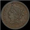 Image 1 : 1855 Braided Hair Half Cent CLOSELY UNCIRCULATED CLOSELY UNCIRCULATED