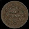 Image 2 : 1855 Braided Hair Half Cent CLOSELY UNCIRCULATED CLOSELY UNCIRCULATED