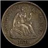 Image 1 : 1871 Seated Liberty Half Dime CLOSELY UNCIRCULATED CLOSELY UNCIRCULATED