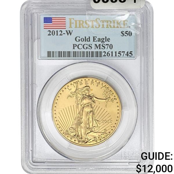 2012-W $50 American Gold Eagle 1OZ PCGS MS70