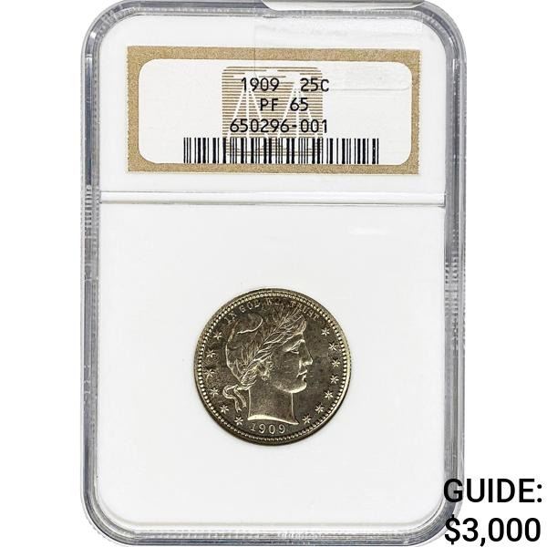 1909 Barber Quarter NGC PF65