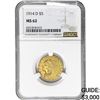 1914-D $5 Gold Half Eagle NGC MS62