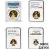 Image 1 : 1995-W [4] $5-$50 American Gold Eagle 1/10-1OZ NGC/PCGS PF/PR70 ULTRA CAMEO