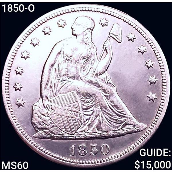 1850-O Seated Liberty Dollar UNCIRCULATED