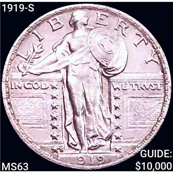 1919-S Standing Liberty Quarter CHOICE BU