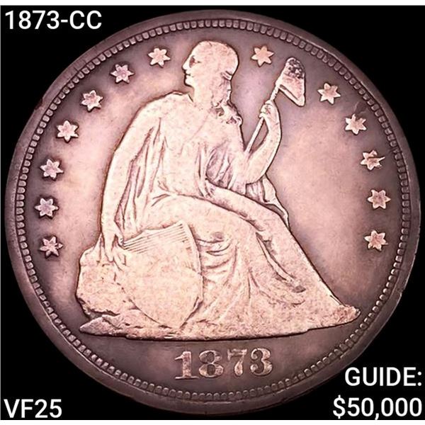 1873-CC Seated Liberty Dollar LIGHTLY CIRCULATED