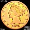 Image 1 : 1871-CC $5 Gold Half Eagle NEARLY UNCIRCULATED