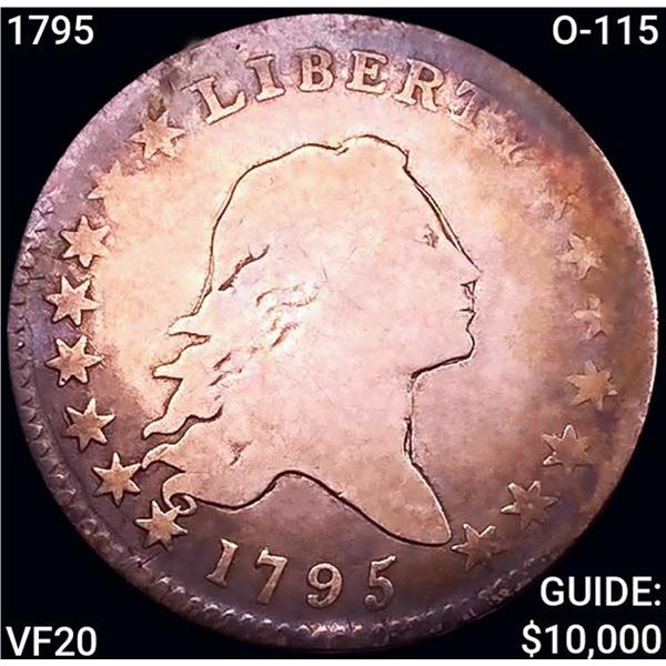 1795 O-115 Flowing Hair Half Dollar LIGHTLY CIRCULATED
