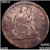 Image 1 : 1859-S Seated Liberty Quarter CLOSELY UNCIRCULATED