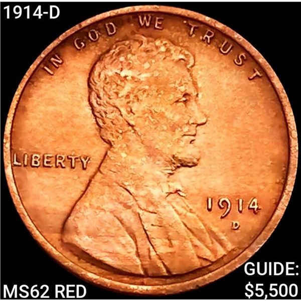 1914-D Wheat Cent UNCIRCULATED RD