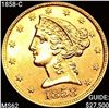 Image 1 : 1858-C $5 Gold Half Eagle UNCIRCULATED