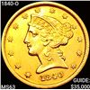 1840-O $5 Gold Half Eagle CHOICE BU