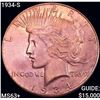 1934-S Silver Peace Dollar CHOICE BU+