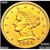 1844 $2.50 Gold Quarter Eagle CHOICE BU