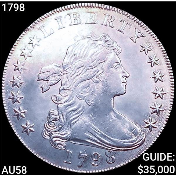 1798 Draped Bust Dollar CHOICE AU