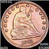 Image 1 : 1872-CC Seated Liberty Quarter CLOSELY UNCIRCULATED