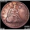 1875-CC Twenty Cent Piece NEARLY UNCIRCULATED