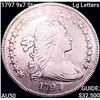 Image 1 : 1797 9x7 Stars Lg Letters Draped Bust Dollar CLOSELY UNCIRCULATED