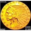1914-S $5 Gold Half Eagle UNCIRCULATED