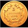 Image 2 : 1868 $3 Gold Piece NEARLY UNCIRCULATED