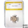 Image 1 : 1887 Seated Liberty Dime PGA MS65