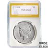 1921 Peace Dollar PGA MS65