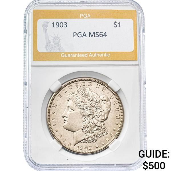 1903 $1 Morgan Dollar PGA MS64