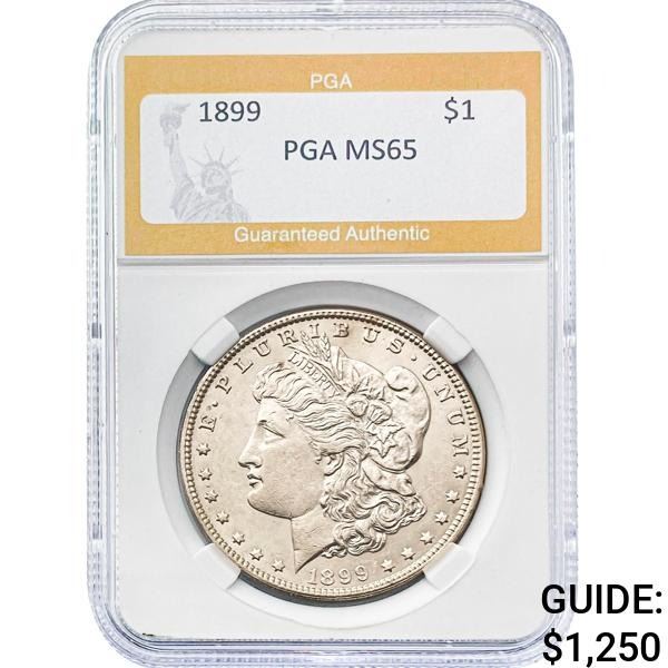 1899 Morgan Silver Dollar PGA MS65