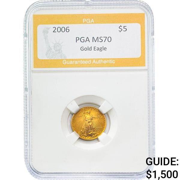 2006 $5 Gold Eagle PGA MS70